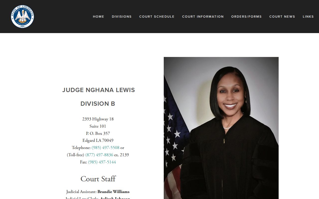 40th Judicial District Court Division B page linked from Edgard warrant records guidance